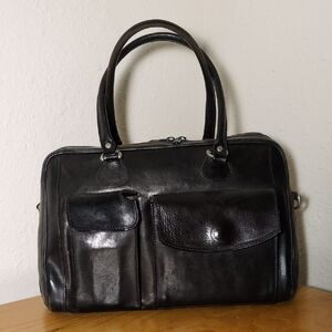 Vintage Leather Tote Bag